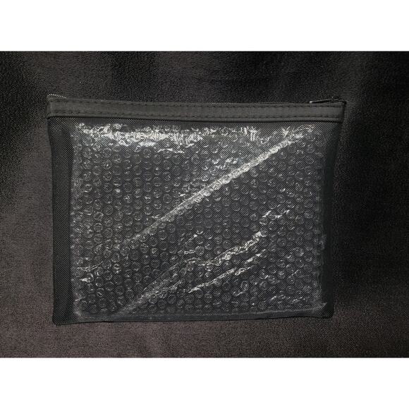 Mary Kay Portable Black Travel Makeup Pop Up Mirror & Zip Mesh Bag Set of 2 NEW - Picture 7 of 8